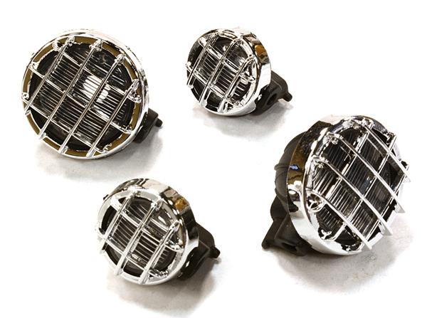 C26545 Realistic Spot Light (4) w/o LED, Plastic Housing for 1/16 & 1/10 Scale - Image 1