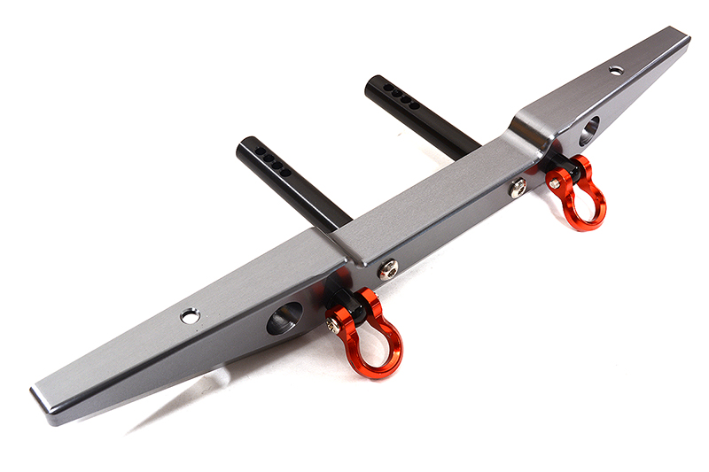 C26547GUN Billet Machined Alloy Rear Bumper for Axial SCX-10 Dingo & Honcho 43mm Mount - Image 1