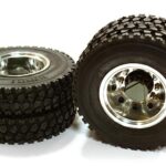 Machined Alloy T6 Rear Dually Wheel & XD Tire for Tamiya 1/14 Scale Trucks