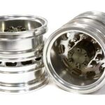 Machined Alloy T5 Rear Dually Wheel (2) for Tamiya 1/14 Scale Tractor Trucks