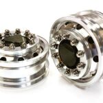 Billet Machined Alloy T6 Front Wheel Set for Hex Type 1/14 Scale Tractor Trucks