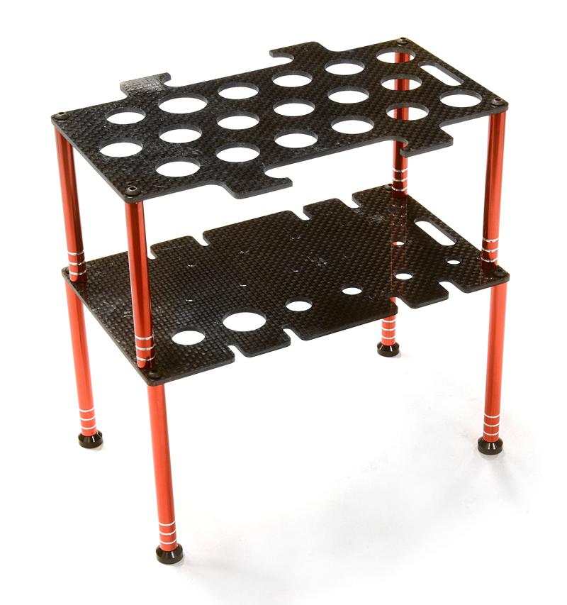 C26599RED Team Edition Deluxe Machined Universal Shock & Tool Stand Kit - Image 1