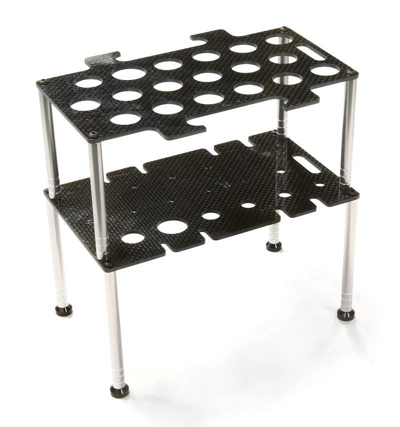 C26599SILVER Team Edition Deluxe Machined Universal Shock & Tool Stand Kit - Image 1