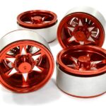 1.9 Size Billet Machined Alloy 6V Spoke Wheel(4)High Mass Type for Scale Crawler