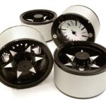 2.2 Size Billet Machined Alloy 6V Spoke Wheel(4)High Mass Type for Scale Crawler