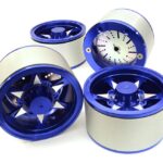 2.2 Size Billet Machined Alloy 6V Spoke Wheel(4)High Mass Type for Scale Crawler