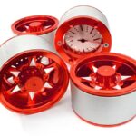 2.2 Size Billet Machined Alloy 6V Spoke Wheel(4)High Mass Type for Scale Crawler