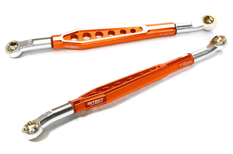 C26630ORANGE Billet Machined Alloy Lower 110mm Suspension Linkage for 1/10 Scale Rock Crawler - Image 1