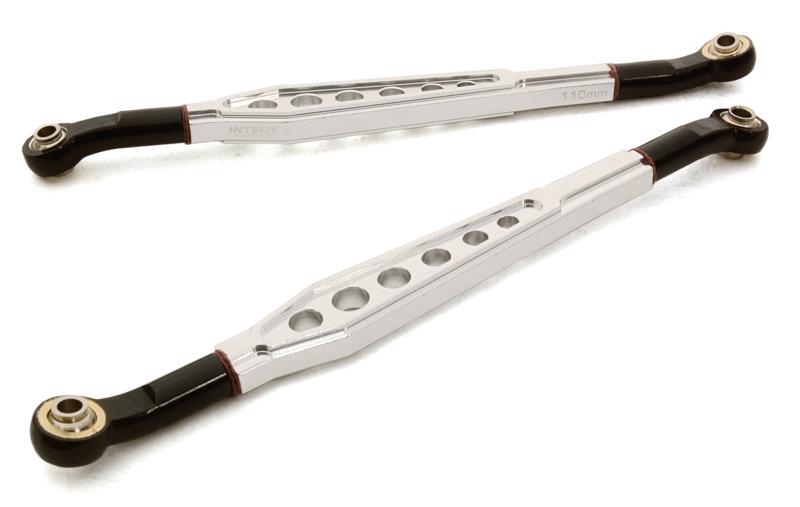 C26630SILVER Billet Machined Alloy Lower 110mm Suspension Linkage for 1/10 Scale Rock Crawler - Image 1