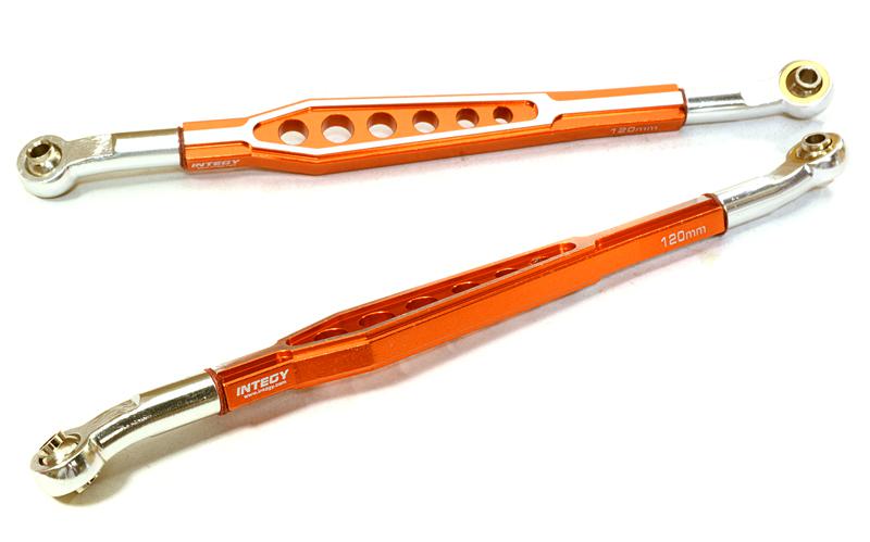 C26631ORANGE Billet Machined Alloy Lower 120mm Suspension Linkage for 1/10 Scale Rock Crawler - Image 1