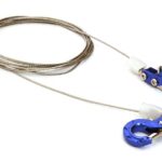 Realistic 1/10 Scale Steel Tow Cable & Tow Hooks for Off-Road Crawler