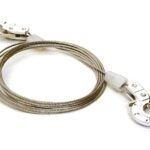 Realistic 1/10 Scale Steel Tow Cable & Tow Hooks for Off-Road Crawler