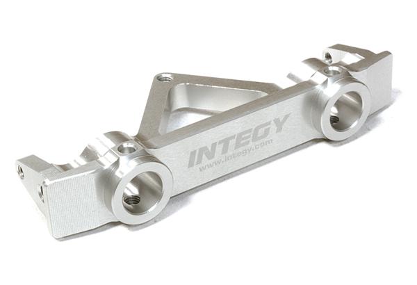 C26639SILVER Billet Machined Alloy Rear Bumper Mount 43mm for SCX-10 Dingo, Honcho & Jeep - Image 1
