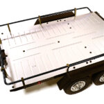 V2 Machined Alloy Flatbed Dual Axle Car Trailer Kit for 1/10 Scale RC