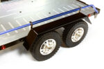 Blue V2 Machined Alloy Flatbed Dual Axle Trailer Kit for 1/10 Scale RC Cars - Image 3