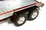 Red V2 Machined Alloy Flatbed Dual Axle Trailer Kit for 1/10 Scale RC Cars - Image 3
