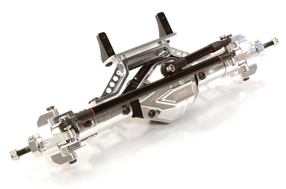 C26671SILVER Billet Machined T6 Front Axle for Axial 1/10 SCX-10, Dingo, Honcho & Jeep - Image 1