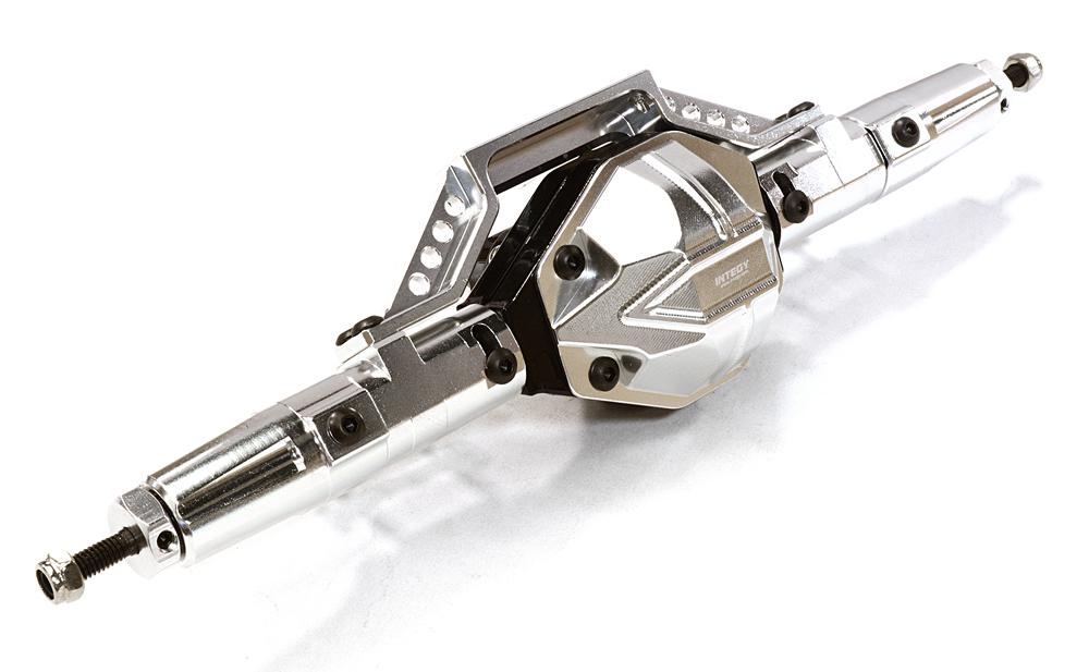 C26672SILVER Billet Machined T6 Rear Axle for Axial 1/10 SCX-10, Dingo, Honcho & Jeep - Image 1