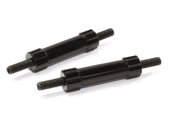C26679BLACK Billet Machined 30mm Aluminum Linkages (2) M3 Threaded for 1/10 Scale Crawler - Image 1