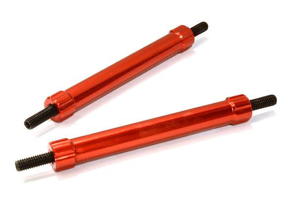 C26681RED Billet Machined 50mm Aluminum Linkages (2) M3 Threaded for 1/10 Scale Crawler - Image 1