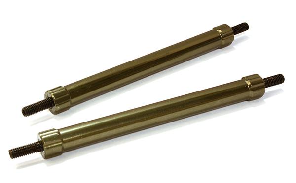 C26684GUN Billet Machined 65mm Aluminum Linkages (2) M3 Threaded for 1/10 Scale Crawler - Image 1