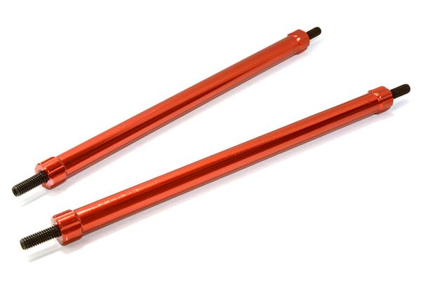 C26692RED Billet Machined 120mm Aluminum Linkages (2) M3 Threaded for 1/10 Scale Crawler - Image 1