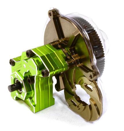 Billet Machined Main Gearbox w/ Metal Gears for Axial SCX-10 Honcho, Jeep, Dingo