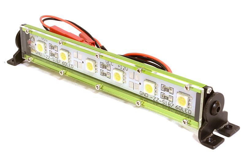 C26700GREEN Realistic Roof Top SMD LED Light Bar 123x17x21mm for 1/10 Scale Crawler - Image 1