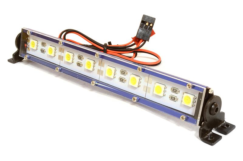 C26701BLUE Realistic Roof Top SMD LED Light Bar 145x19x21mm for 1/10 Scale Crawler - Image 1