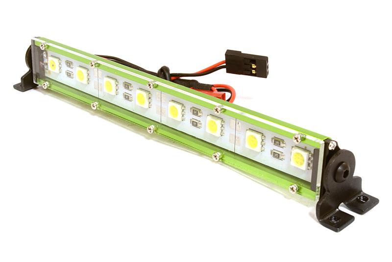 C26701GREEN Realistic Roof Top SMD LED Light Bar 145x19x21mm for 1/10 Scale Crawler - Image 1