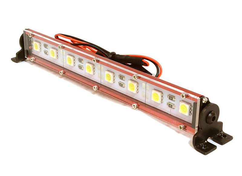 C26701RED Realistic Roof Top SMD LED Light Bar 145x19x21mm for 1/10 Scale Crawler - Image 1
