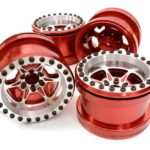 Billet Machined 6 Spoke Wheel Set (4) for Axial 1/10 Yeti Rock Racer