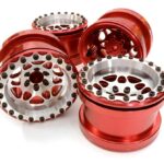 Billet Machined D6 Spoke Wheel Set (4) for Axial 1/10 Yeti Rock Racer