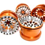 Billet Machined 12 Spoke Wheel Set (4) for Axial 1/10 Yeti Rock Racer