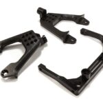 Billet Machined Front Shock Mount & Cross Brace for SCX-10 Dingo, Jeep & Honcho