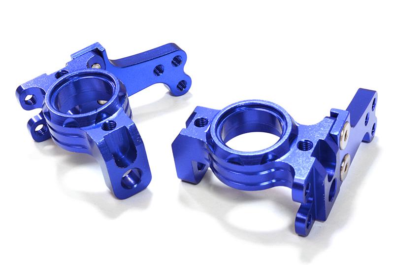 C26714BLUE Billet Machined Steering Blocks for Axial 1/10 SCX-10 Off-Road Crawler - Image 1