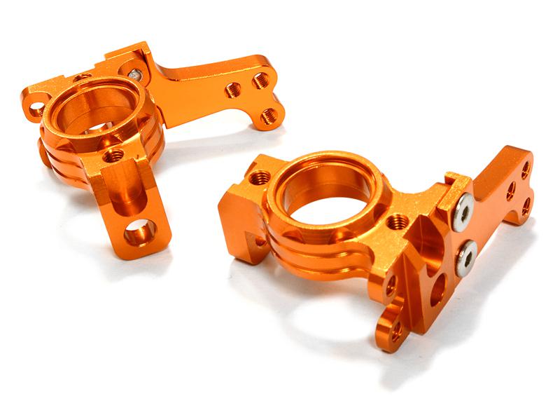 C26714ORANGE Billet Machined Steering Blocks for Axial 1/10 SCX-10 Off-Road Crawler - Image 1