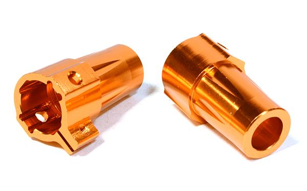 C26716ORANGE Billet Machined Straight Axle Rear Lock-Out for Axial 1/10 SCX-10 Crawler - Image 1