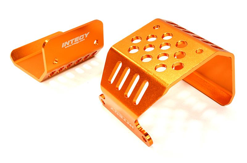 C26717ORANGE Alloy Skid Plate Assembly for Axial 1/10 SCX-10 Off-Road Crawler - Image 1