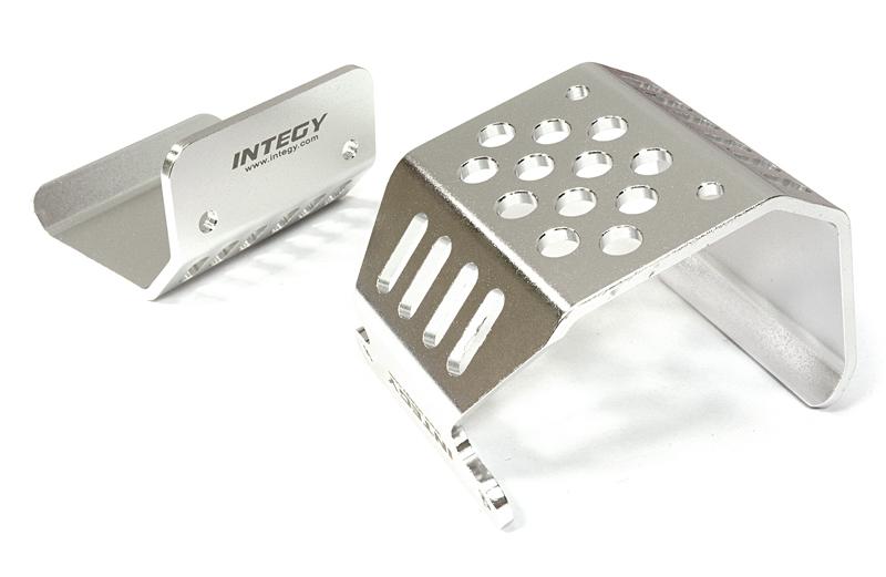 C26717SILVER Alloy Skid Plate Assembly for Axial 1/10 SCX-10 Off-Road Crawler - Image 1