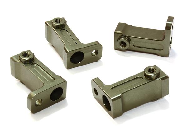 C26723GUN Billet Machined Side Rail Mount (2) for Axial 1/10 SCX-10 Scale Crawler - Image 1