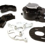 Alloy Gear Cover, Motor Mount & Main Gearbox Case for Axial SCX-10 Crawler