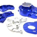 Alloy Gear Cover, Motor Mount & Main Gearbox Case for Axial SCX-10 Crawler