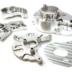 Alloy Gear Cover, Motor Mount & Main Gearbox Case for Axial SCX-10 Crawler