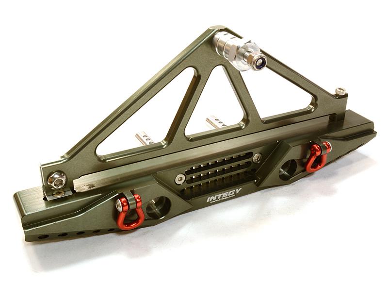 C26727GUN Billet Machined Realistic Rear Bumper for Axial SCX-10 Crawler w/ 43mm Mount - Image 1