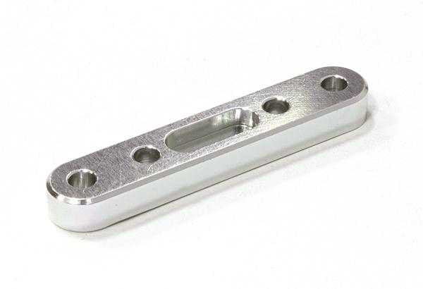 C26735SILVER Billet Machined Front Arm Brace for Vaterra Twin Hammers 1.9 Rock Racer - Image 1