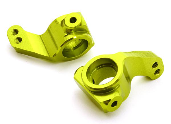 C26739GREEN Billet Machined Steering Knuckles for HPI 1/10 Jumpshot MT, SC & ST - Image 1