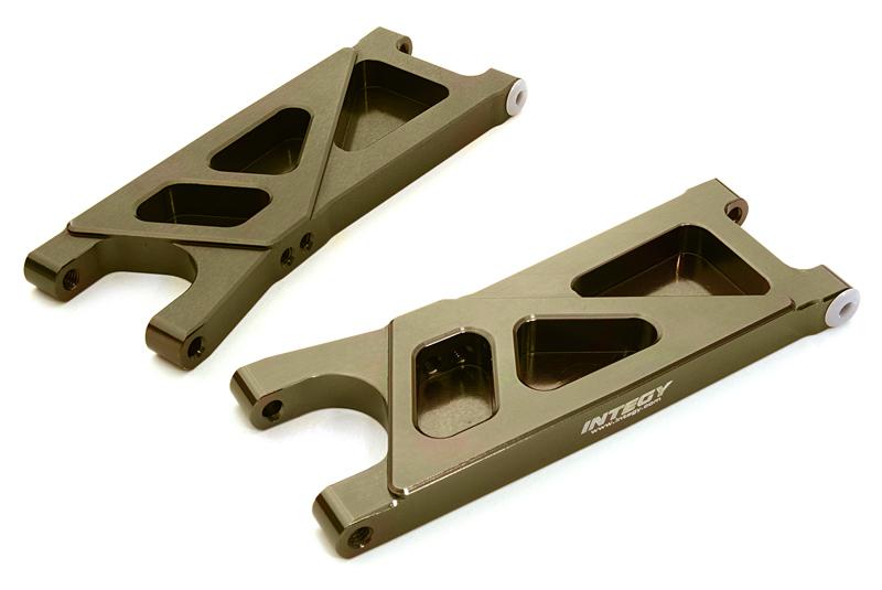 C26740GREY Billet Machined Rear Suspension Arm for HPI 1/10 Jumpshot MT, SC & ST - Image 1