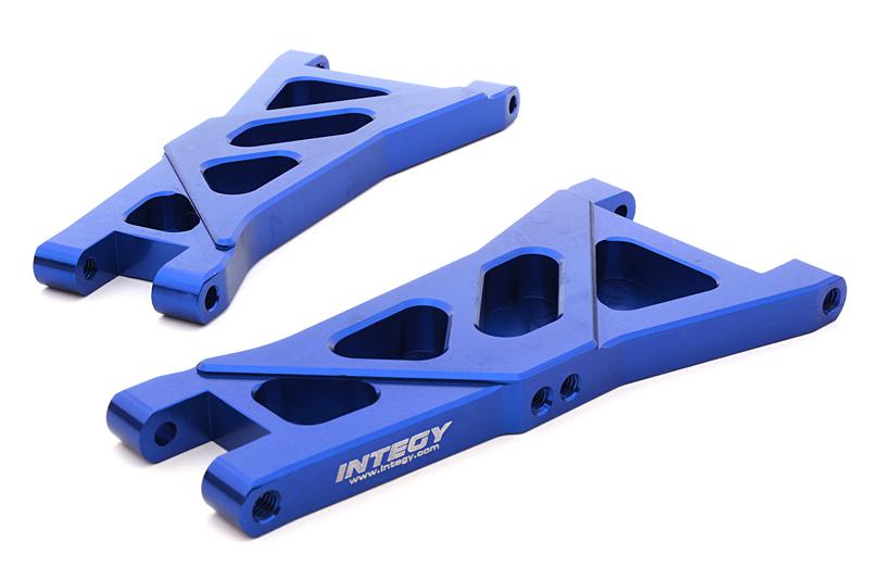 C26741BLUE Billet Machined Front Suspension Arm for HPI 1/10 Jumpshot MT, SC & ST - Image 1