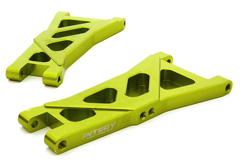 C26741GREEN Billet Machined Front Suspension Arm for HPI 1/10 Jumpshot MT, SC & ST - Image 1